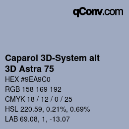 Código de color: Caparol 3D-System alt - 3D Astra 75 | qconv.com