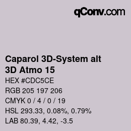 Farbcode: Caparol 3D-System alt - 3D Atmo 15 | qconv.com