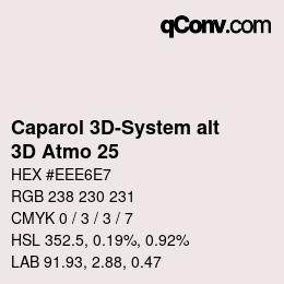 カラーコード: Caparol 3D-System alt - 3D Atmo 25 | qconv.com