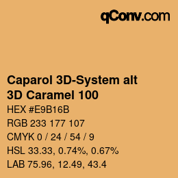 Código de color: Caparol 3D-System alt - 3D Caramel 100 | qconv.com