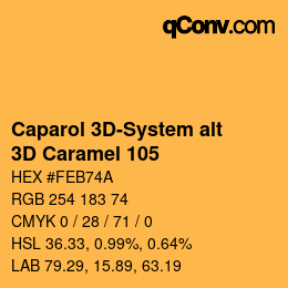 Farbcode: Caparol 3D-System alt - 3D Caramel 105 | qconv.com