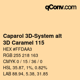 Color code: Caparol 3D-System alt - 3D Caramel 115 | qconv.com