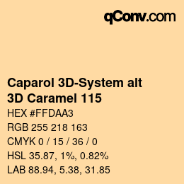 カラーコード: Caparol 3D-System alt - 3D Caramel 115 | qconv.com