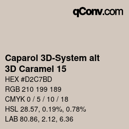 カラーコード: Caparol 3D-System alt - 3D Caramel 15 | qconv.com