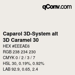 Farbcode: Caparol 3D-System alt - 3D Caramel 30 | qconv.com