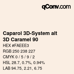 カラーコード: Caparol 3D-System alt - 3D Caramel 90 | qconv.com