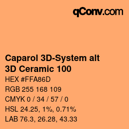 Código de color: Caparol 3D-System alt - 3D Ceramic 100 | qconv.com