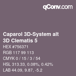 Farbcode: Caparol 3D-System alt - 3D Clematis 5 | qconv.com