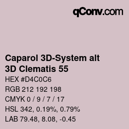 Farbcode: Caparol 3D-System alt - 3D Clematis 55 | qconv.com
