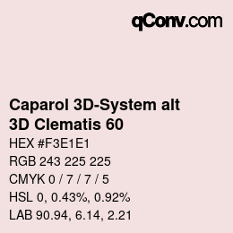カラーコード: Caparol 3D-System alt - 3D Clematis 60 | qconv.com