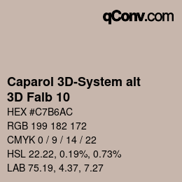 Código de color: Caparol 3D-System alt - 3D Falb 10 | qconv.com