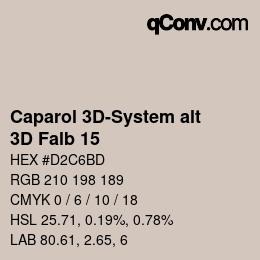 Código de color: Caparol 3D-System alt - 3D Falb 15 | qconv.com