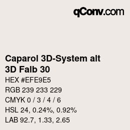 Código de color: Caparol 3D-System alt - 3D Falb 30 | qconv.com