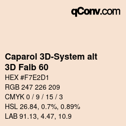 カラーコード: Caparol 3D-System alt - 3D Falb 60 | qconv.com