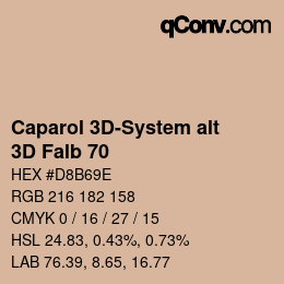 カラーコード: Caparol 3D-System alt - 3D Falb 70 | qconv.com