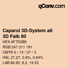 Código de color: Caparol 3D-System alt - 3D Falb 80 | qconv.com