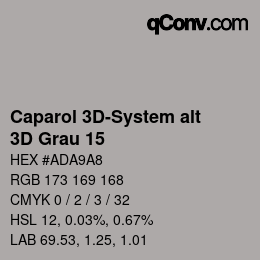 Código de color: Caparol 3D-System alt - 3D Grau 15 | qconv.com