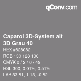 Farbcode: Caparol 3D-System alt - 3D Grau 40 | qconv.com
