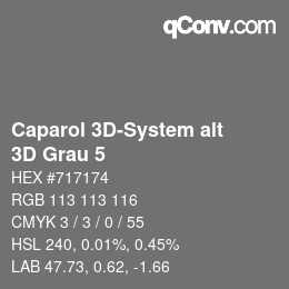 カラーコード: Caparol 3D-System alt - 3D Grau 5 | qconv.com