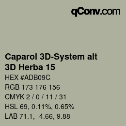 カラーコード: Caparol 3D-System alt - 3D Herba 15 | qconv.com