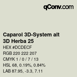 Color code: Caparol 3D-System alt - 3D Herba 25 | qconv.com