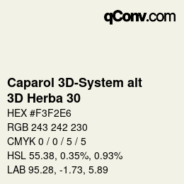カラーコード: Caparol 3D-System alt - 3D Herba 30 | qconv.com