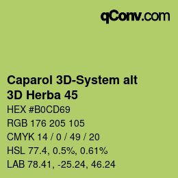 カラーコード: Caparol 3D-System alt - 3D Herba 45 | qconv.com