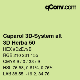 カラーコード: Caparol 3D-System alt - 3D Herba 50 | qconv.com