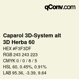 Color code: Caparol 3D-System alt - 3D Herba 60 | qconv.com