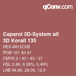 Farbcode: Caparol 3D-System alt - 3D Korall 135 | qconv.com