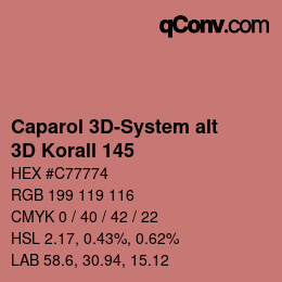 Código de color: Caparol 3D-System alt - 3D Korall 145 | qconv.com