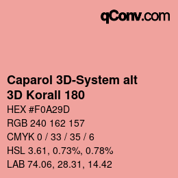 Farbcode: Caparol 3D-System alt - 3D Korall 180 | qconv.com