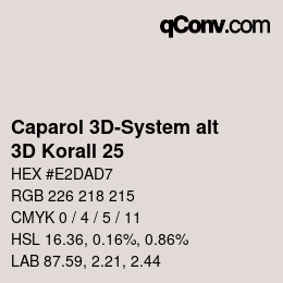 Farbcode: Caparol 3D-System alt - 3D Korall 25 | qconv.com