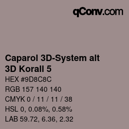 Código de color: Caparol 3D-System alt - 3D Korall 5 | qconv.com