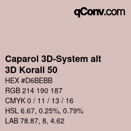 カラーコード: Caparol 3D-System alt - 3D Korall 50 | qconv.com