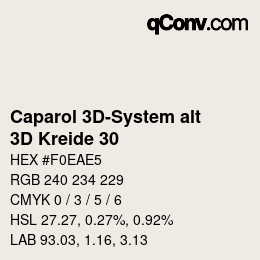 Código de color: Caparol 3D-System alt - 3D Kreide 30 | qconv.com