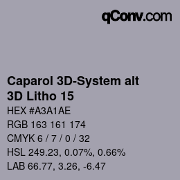Farbcode: Caparol 3D-System alt - 3D Litho 15 | qconv.com