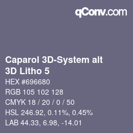 Código de color: Caparol 3D-System alt - 3D Litho 5 | qconv.com