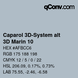Color code: Caparol 3D-System alt - 3D Marin 10 | qconv.com