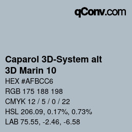 Código de color: Caparol 3D-System alt - 3D Marin 10 | qconv.com