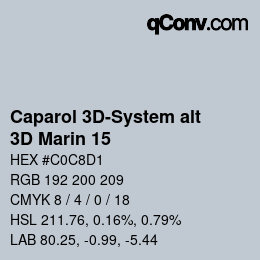 Color code: Caparol 3D-System alt - 3D Marin 15 | qconv.com