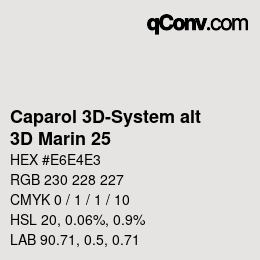 Color code: Caparol 3D-System alt - 3D Marin 25 | qconv.com