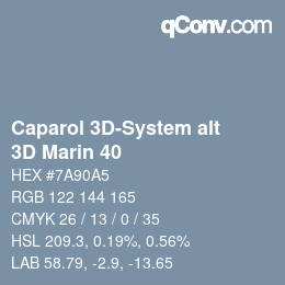 Color code: Caparol 3D-System alt - 3D Marin 40 | qconv.com