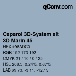Código de color: Caparol 3D-System alt - 3D Marin 45 | qconv.com