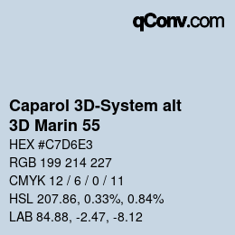 カラーコード: Caparol 3D-System alt - 3D Marin 55 | qconv.com