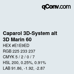 Color code: Caparol 3D-System alt - 3D Marin 60 | qconv.com