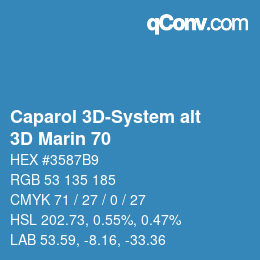 Color code: Caparol 3D-System alt - 3D Marin 70 | qconv.com