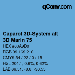 カラーコード: Caparol 3D-System alt - 3D Marin 75 | qconv.com