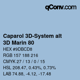 Color code: Caparol 3D-System alt - 3D Marin 80 | qconv.com