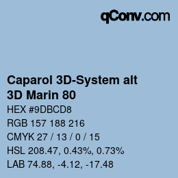 カラーコード: Caparol 3D-System alt - 3D Marin 80 | qconv.com